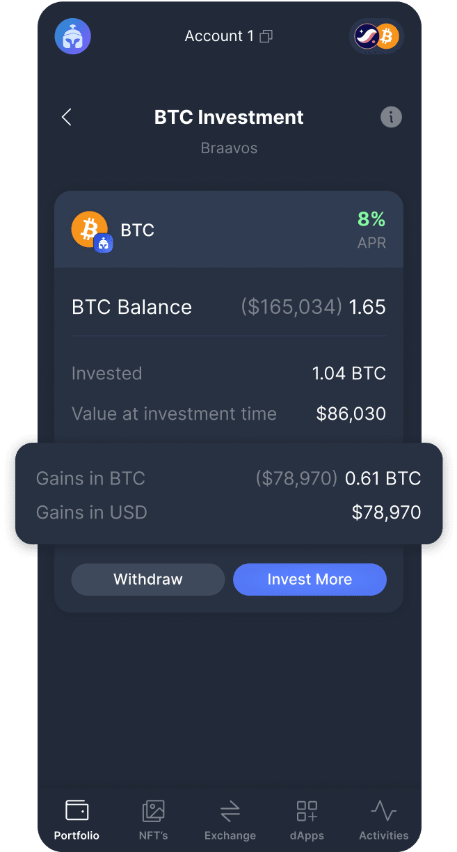 Earn Bitcoin Yield - BraavosBraavos